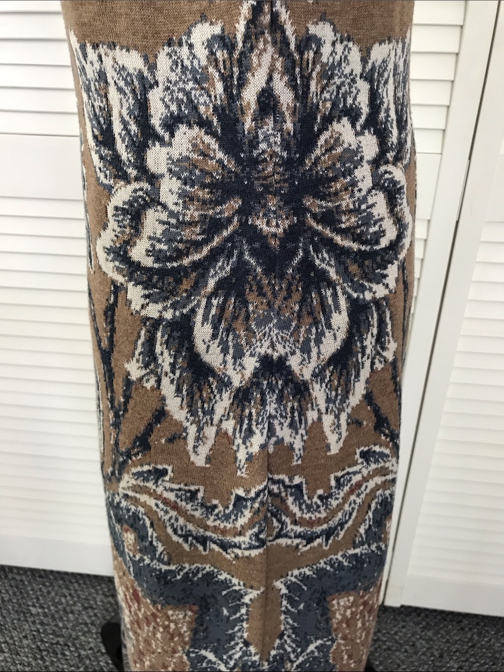 Peruvian Connection Floral Tank Maxi Dress in Tan, Black and Rust - Picture 5 of 9